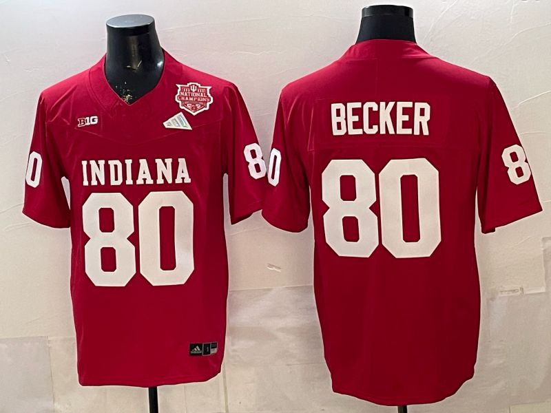 Men 2026 Ohio State Buckeyes #80 Becker Red Limited NCAA Jersey 077